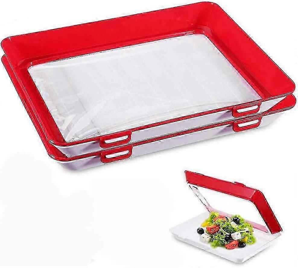 BPA-Free Stackable Food Storage Containers - 2 Pack for Freshness and Convenience