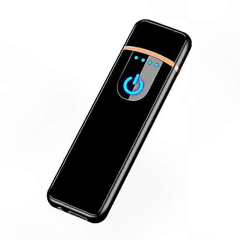 Windproof Touch-Sensing USB Rechargeable Lighter for Men, Collectible Gift Item