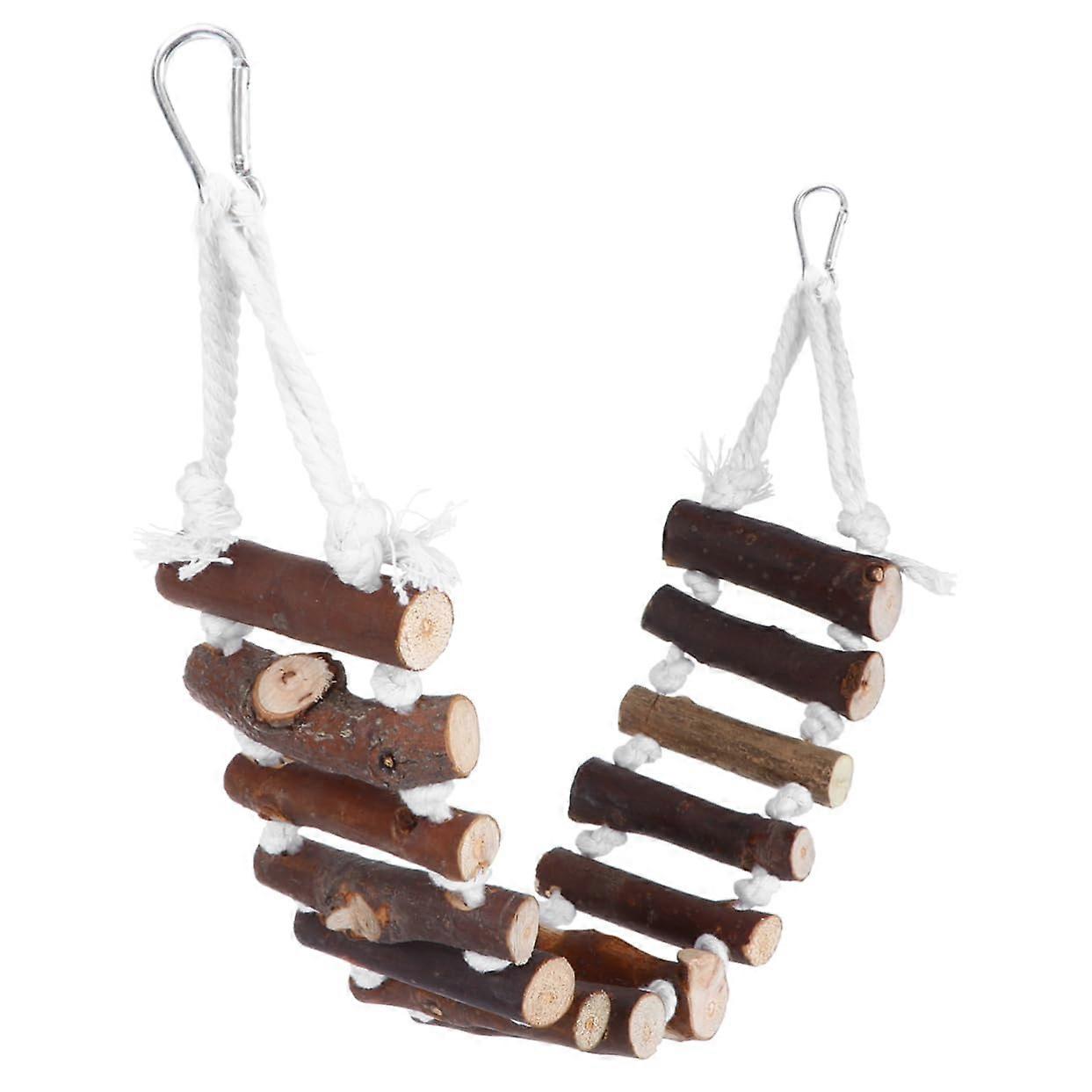 Funny Bird Hanging Bridge Toy Parrot Chewing Toy Multipurpose Parrot Hammock Ladder Size 1 As Shown