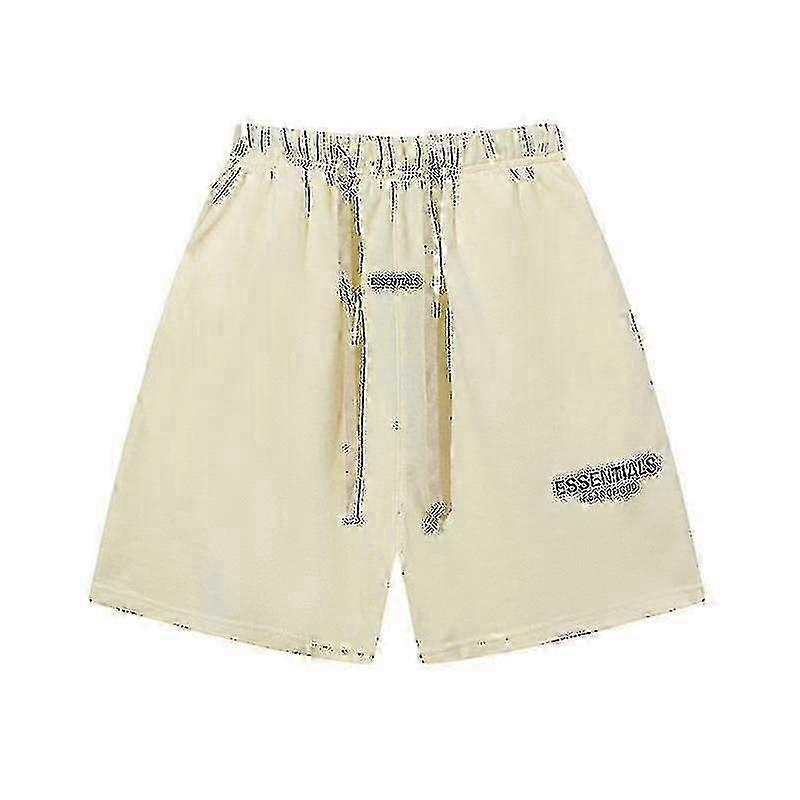 Şort Essentials Rahat İpli Silikon Mektup Gevşek Şort Erkekler ve Kadınlar