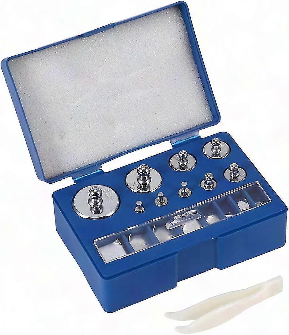 17Pcs Precision Calibration Weights Set 211.1g for Scale Testing 10mg-100g