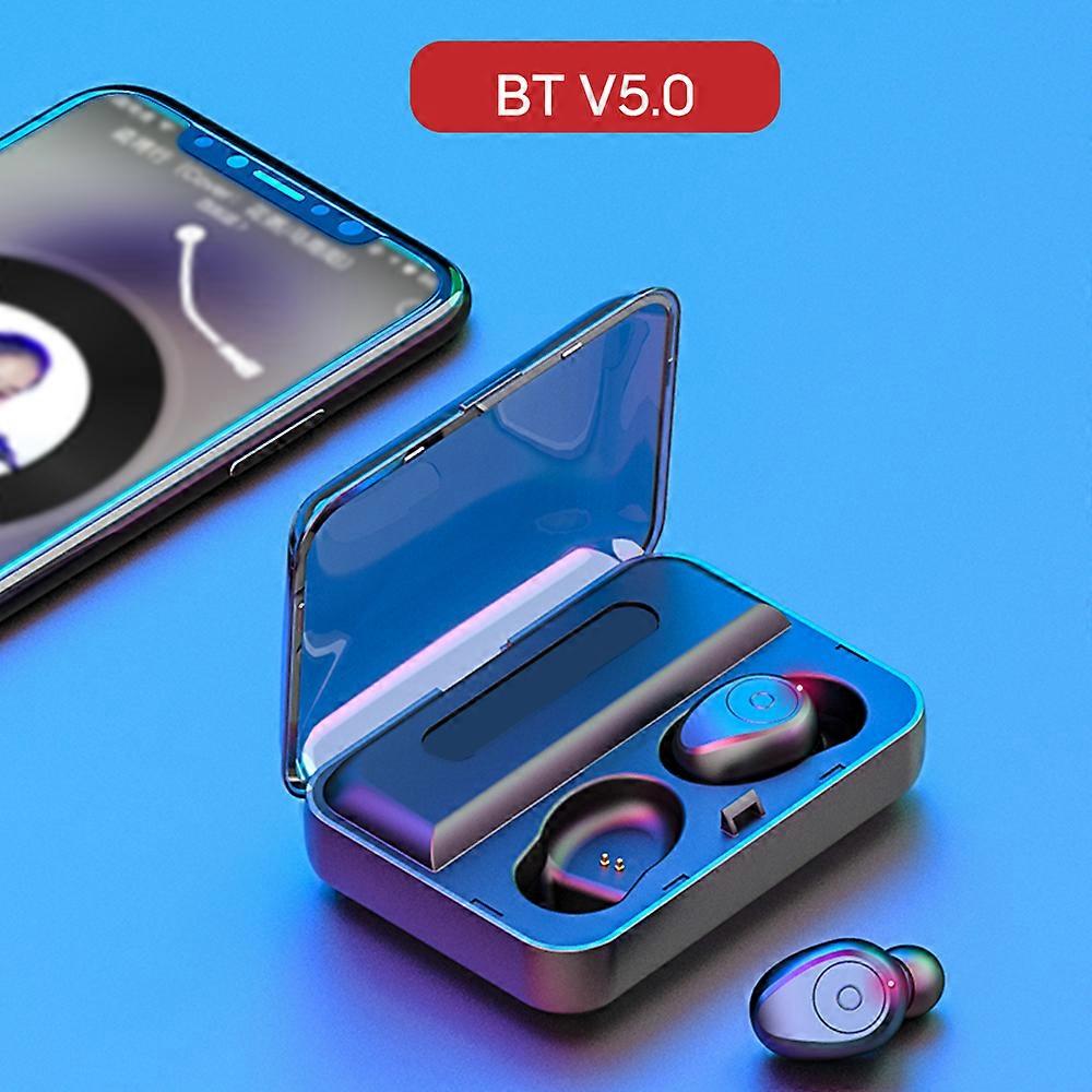 F9 True Wireless Stereo Earbuds: BT5.0, CVC8.0 Noise Cancelling, LED Display, Game Ready