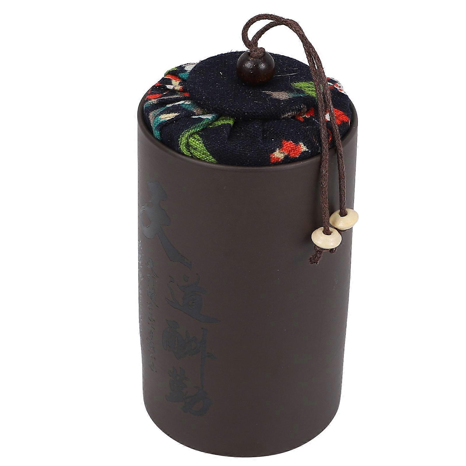 Tea Container Storage Cylindrical Kitchen Use Multi Material Storage 1Pc