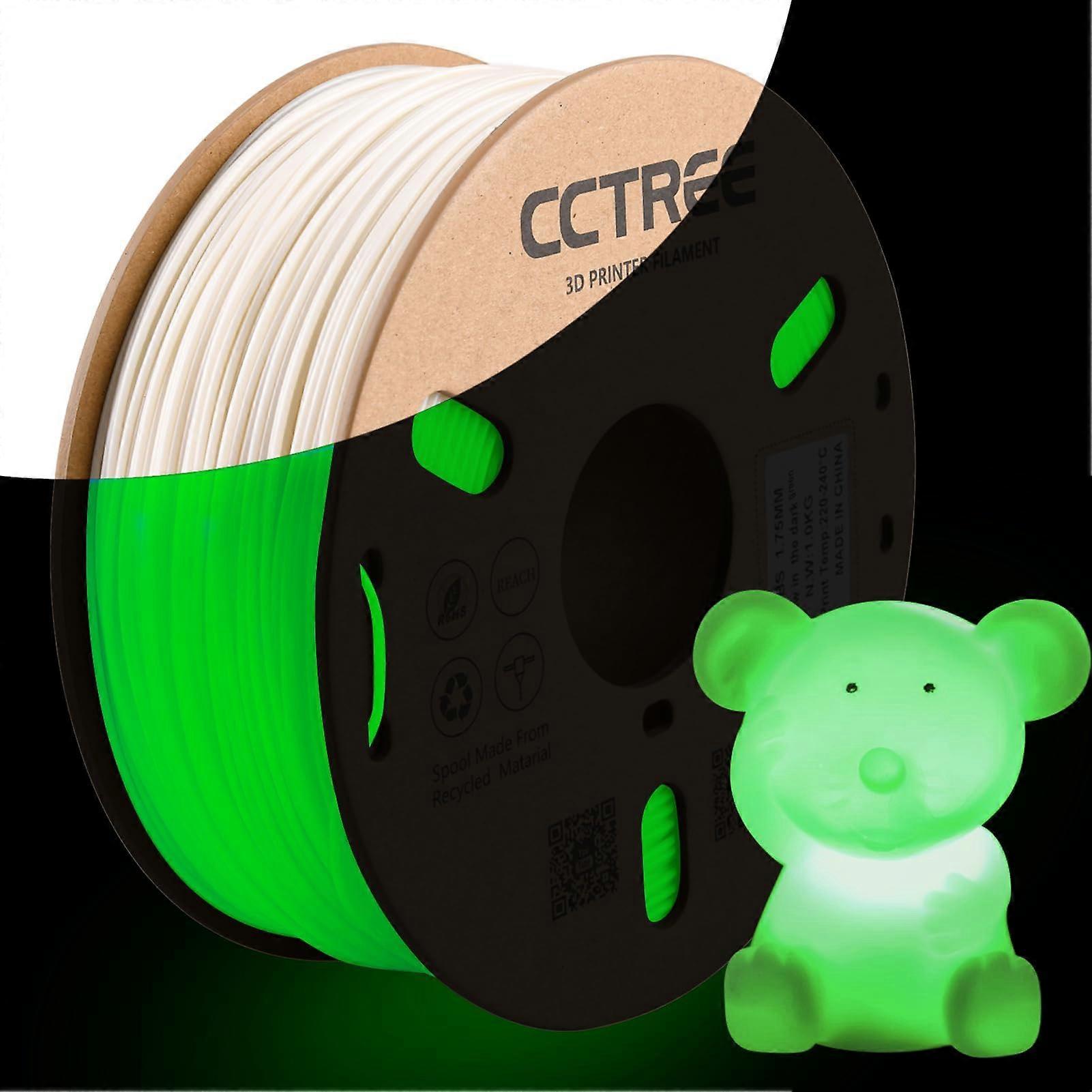 Glow in The Dark ABS Filament 1KG, Strong, Durable, Heat Resistance
