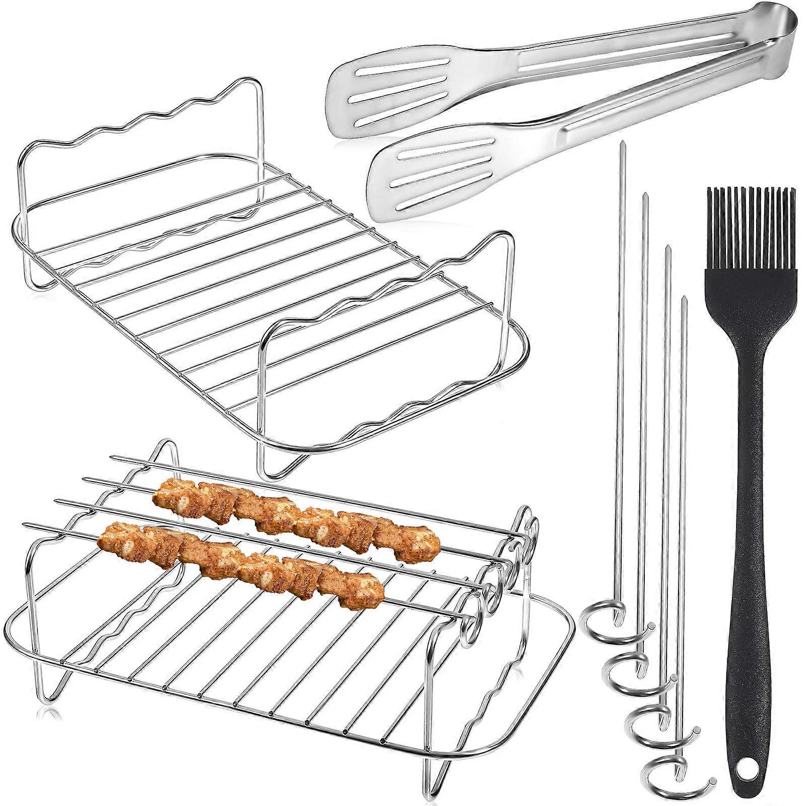 Air Fryer Supplies Air Fryer Stack for Roasting Kitchen Tools Assorted Color 12Pcs