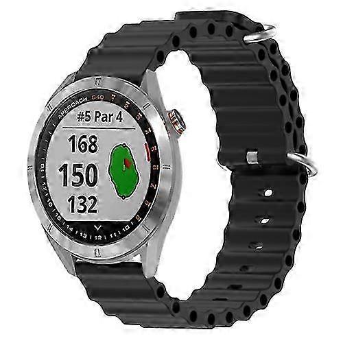 For Garmin Approach S40 20mm Ocean Style Silicone Solid Color Watch...