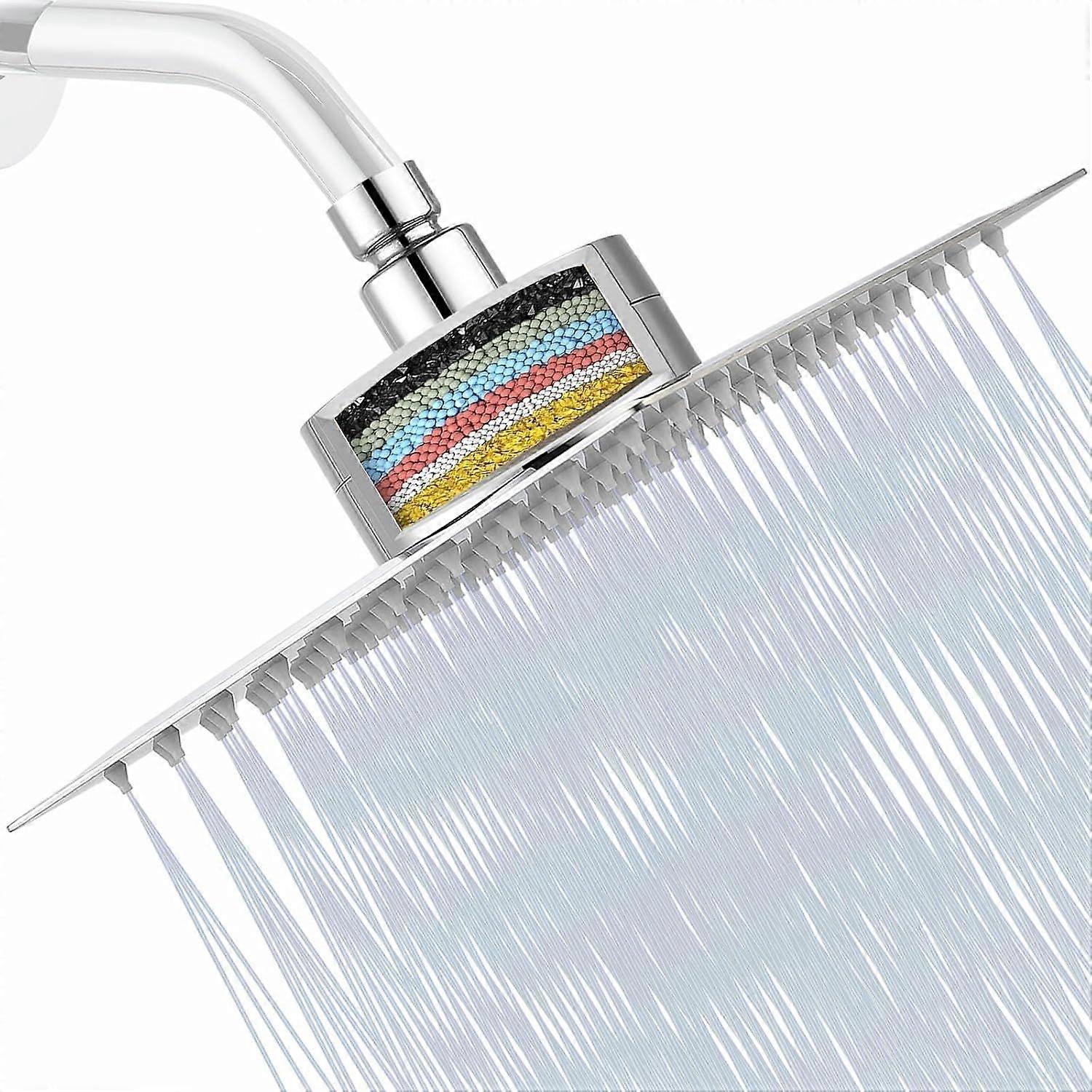 Filtered Shower Head, High Pressure Showerhead With Filter For Hard Water Remove Chlorine And Harmfu