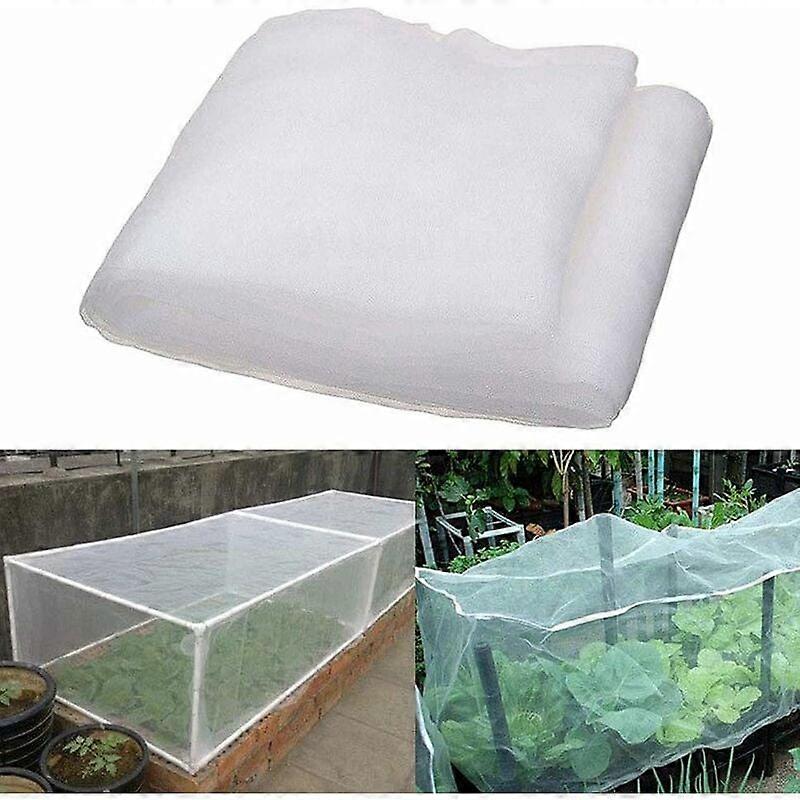 Insect Netting for Plants Insect and Bird Protection Netting Plant Insect Netting Flowers, Fruits, Vegetables, Greenhouse White Grow Tunnel (2.5_x_ 1