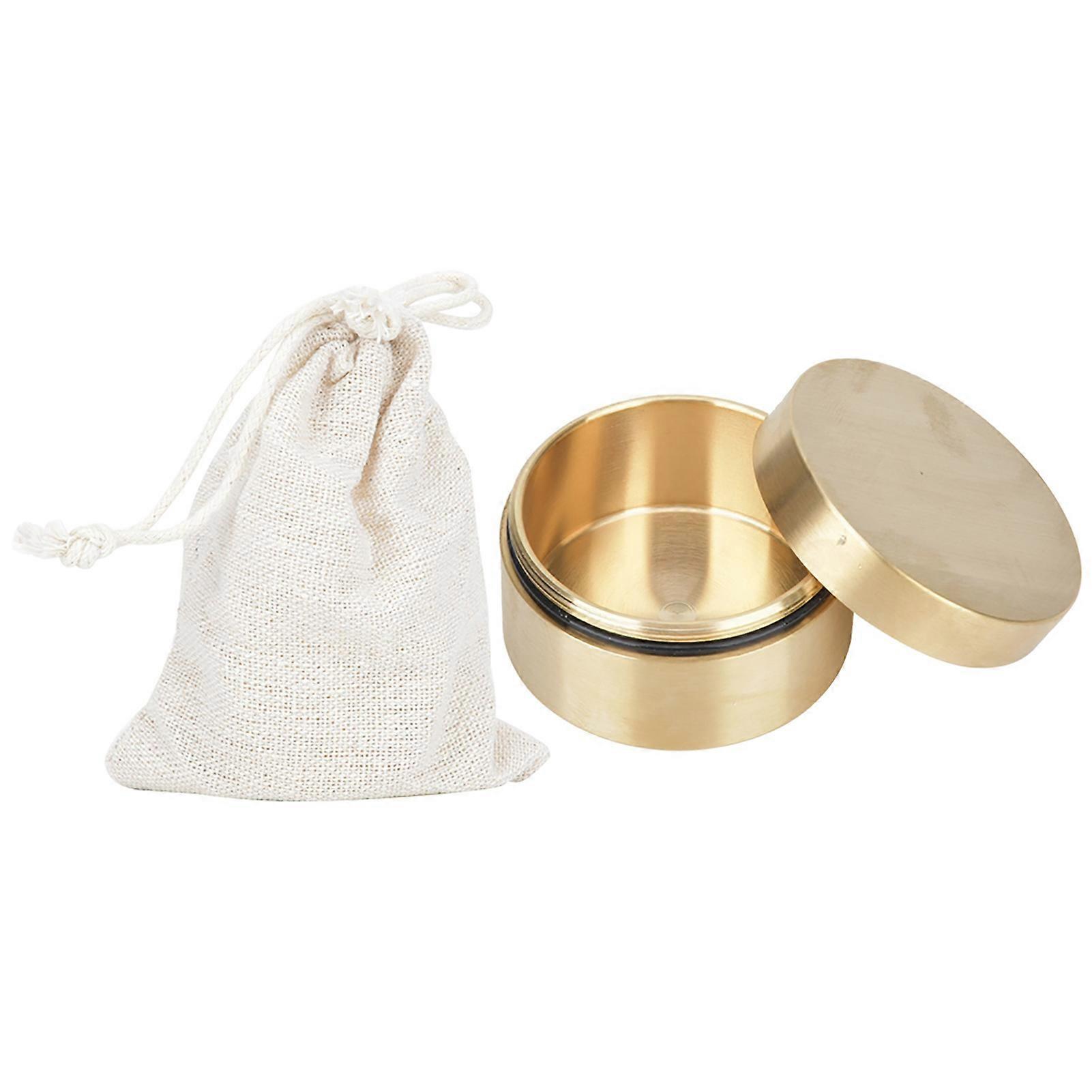 Outdoor Rainproof Round Shape Coin Sealed Container Metal Jewelry Sealed Container Dust Proof Coin Storage Box L