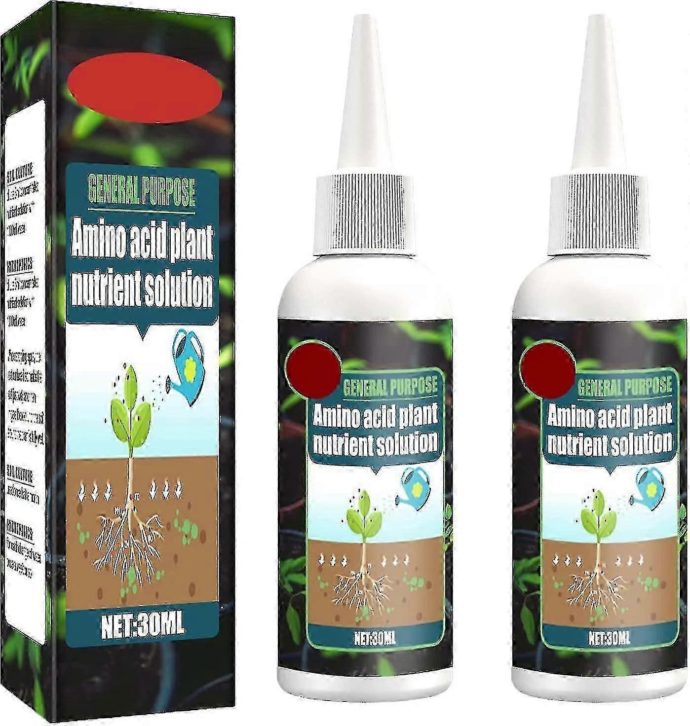 2x Amino Acid Plant Nutrient Solution, Universal Hydroponic Liquid Plant Fertilizer, Concentrated Turf Grass Soil Conditioner