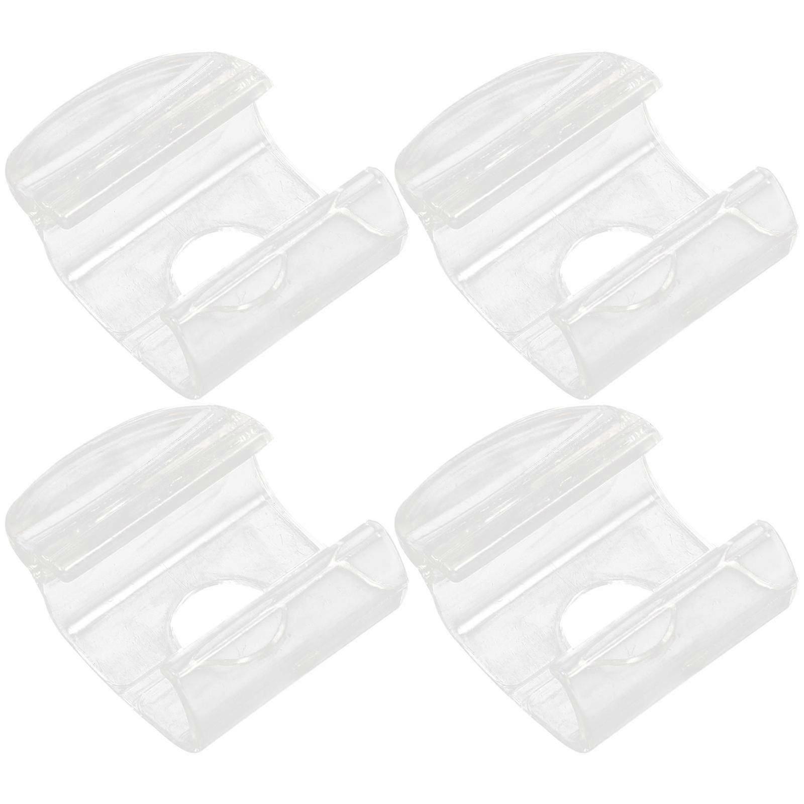 Cordless roller blind handles 4Pcs for homeowners - transparent window treatment replacement with easy installation