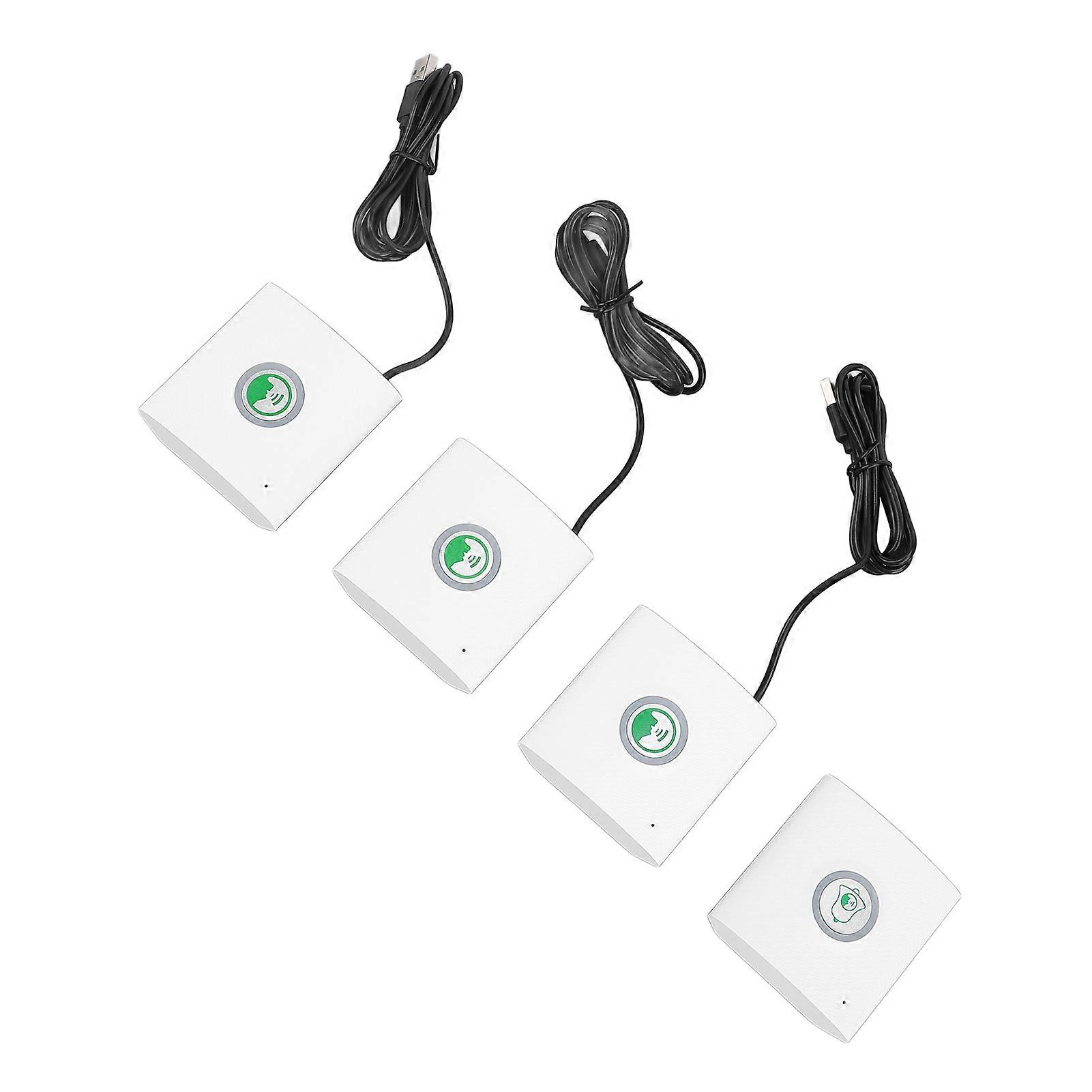 Full Duplex trådlös intercom dörrklocksats med 3 mottagare, 100 m räckvidd, 1200 mAh batteri