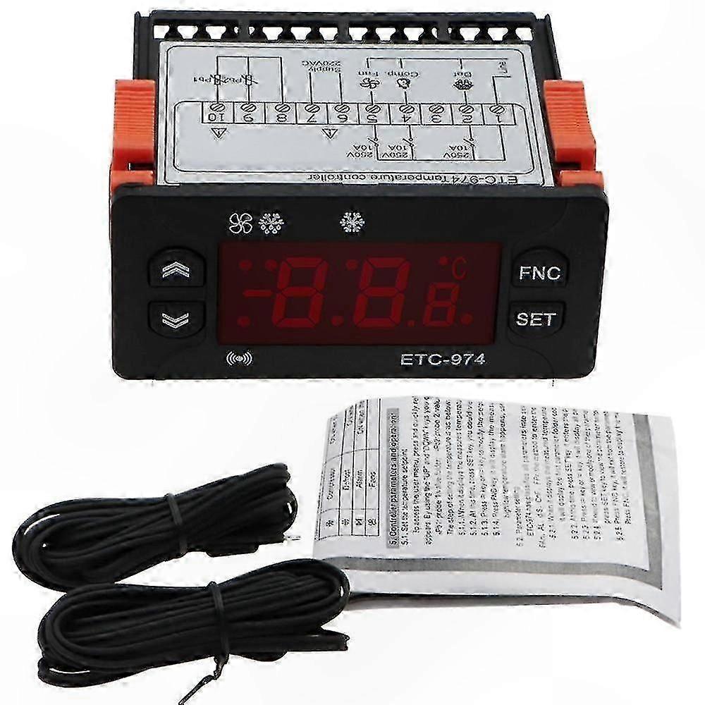 Digital Thermostat Controller with Temperature Alarm for Refrigeration Systems 220V Microcomputer Precision Control Solution