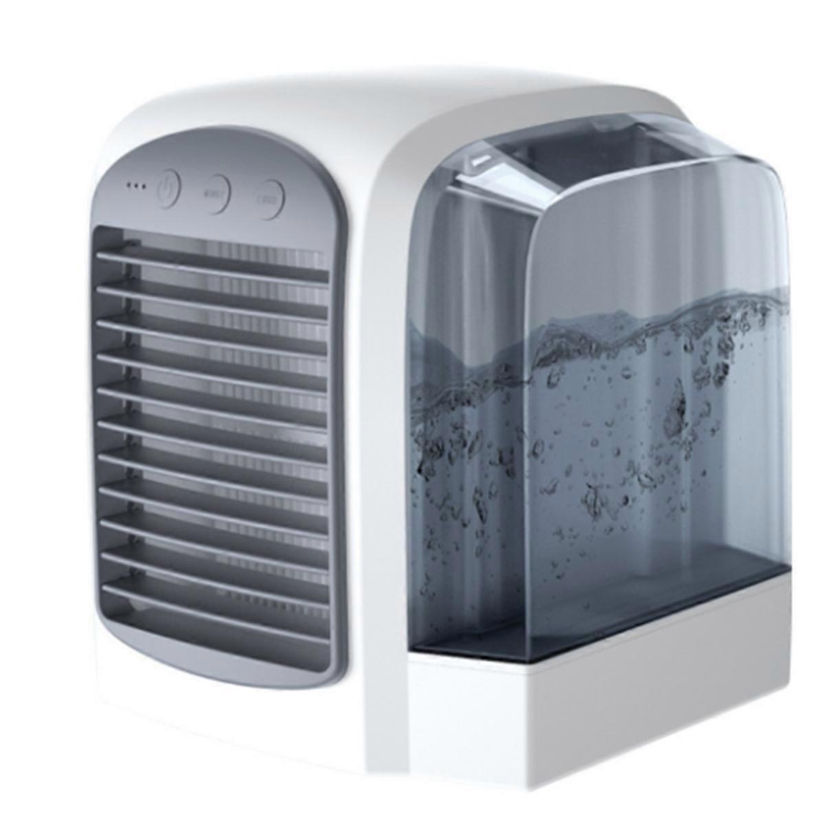 3 Speed, 380ml Water Tank, Low Noise, Portable Ac Fast Cooling, Humidifier, Fan for Bedroom Office Home