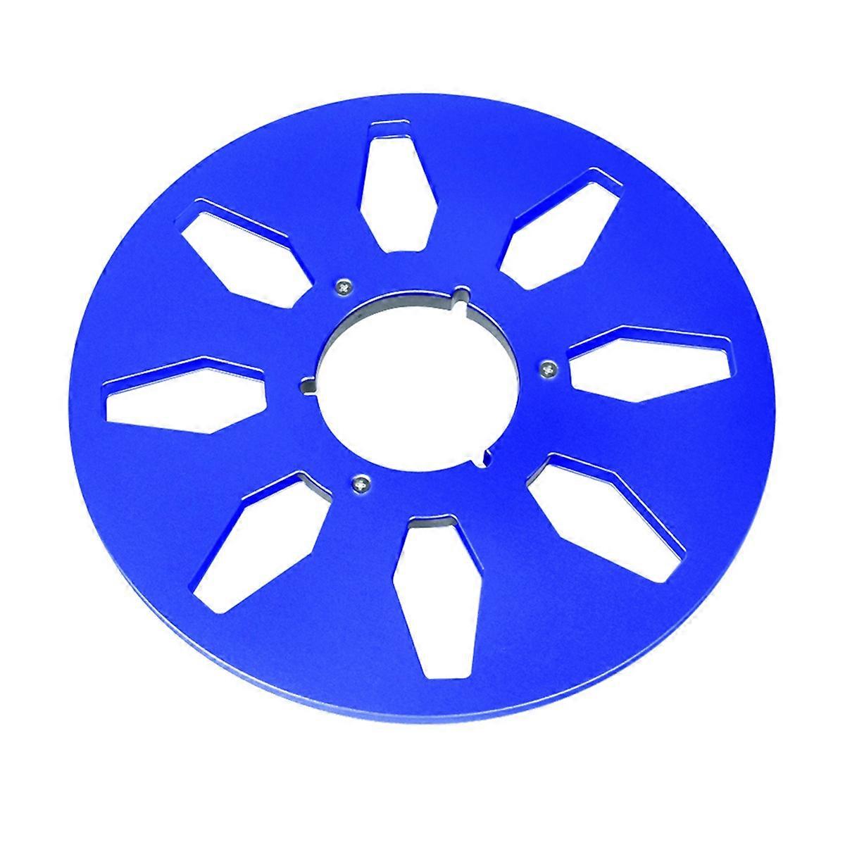 1/4 10Inch Empty Tape Reel Aluminum Alloy Reel Tape Recorder Accessories Empty Disc Opening Machine Parts for Blue