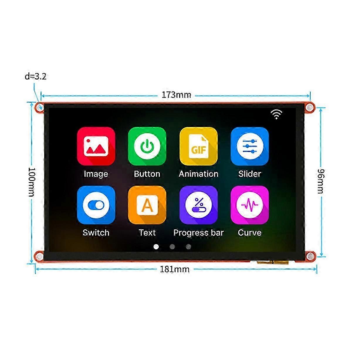 D121BBV Development Board 7 inch IPS capacitive touch screen Onboard