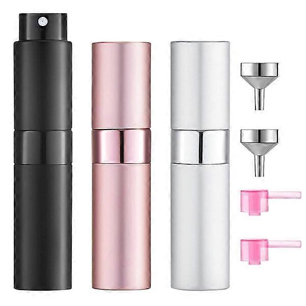 Travel perfume spray bottles, 3-piece set, multi-purpose leak-proof design