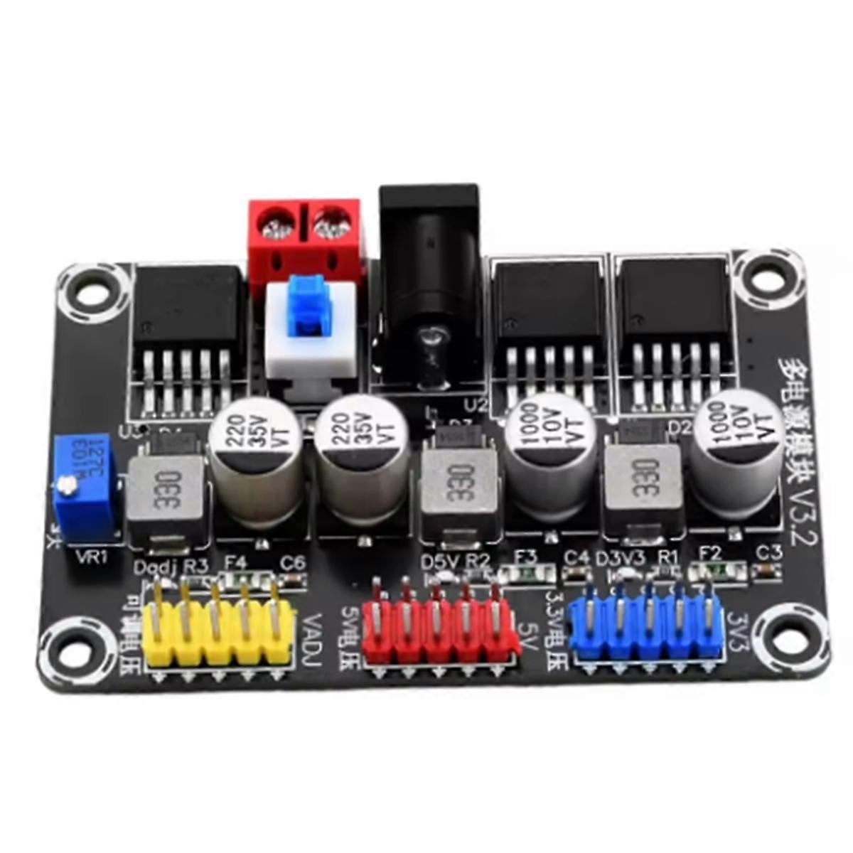 DC7-25V to DC3.3V/5V Adjustable Step-Down Module Regulated Power Supply Module Intelligent Vehicle Power Supply