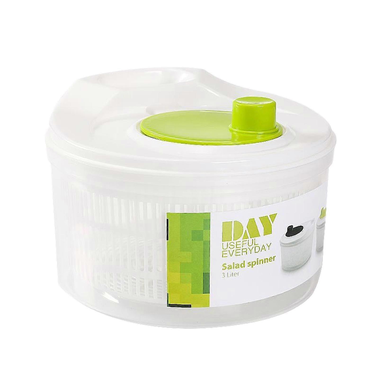 Washing Machine Vegetable Drainer 4Quart Large Rotating ABS Clips And Lock BPA Kitchen Grinder And Salad Grinder