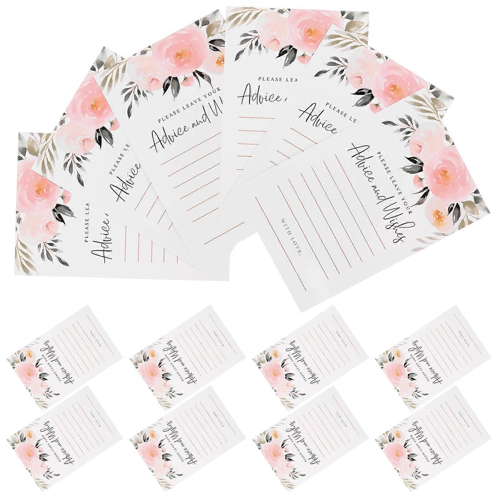 Writable Wedding Table Cards Thank Cards for Greeting 50Pcs Paper Material