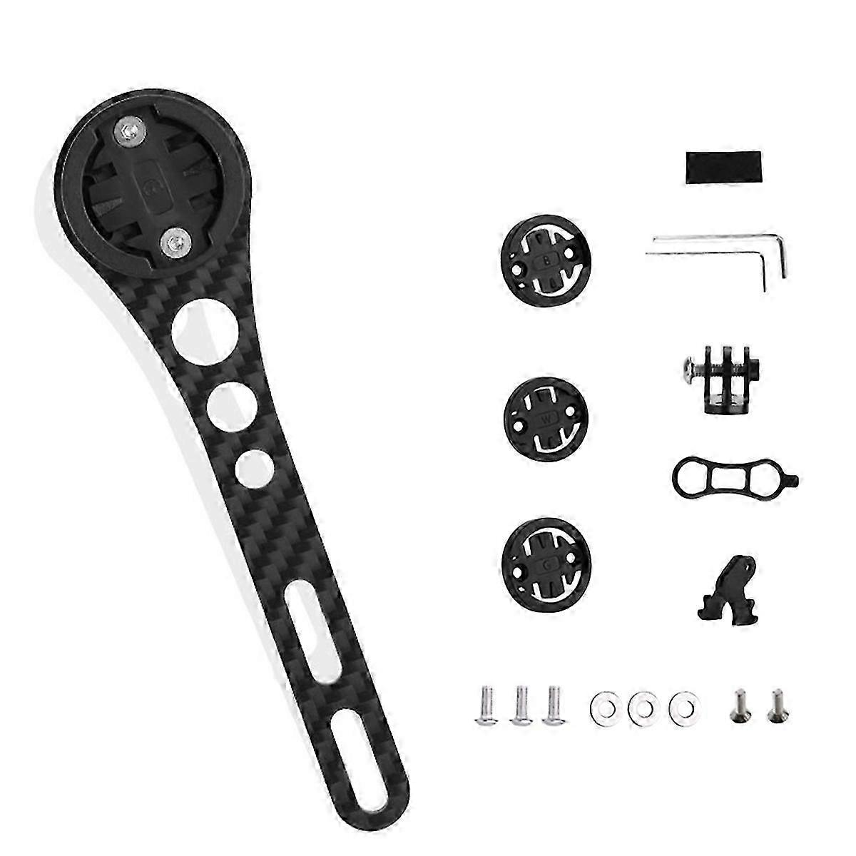 Bicycle Carbon Fiber Computer Stand: Multi-Function Extension for Cycling Computers, Compatible with Mountain Bikes