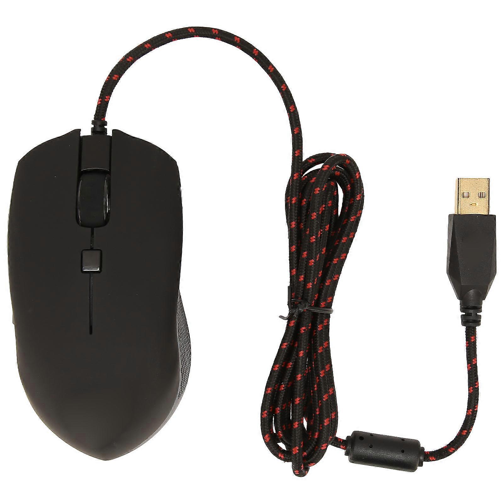 RGB Backlight Gaming Mouse 6 DPI Adjustable High Accuracy Programmable USB Mouse