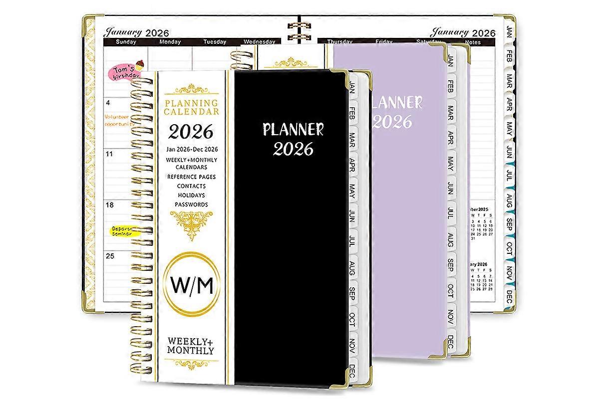 2026 Planner Weekly Monthly A5 Daily Organizer January to December Notebook