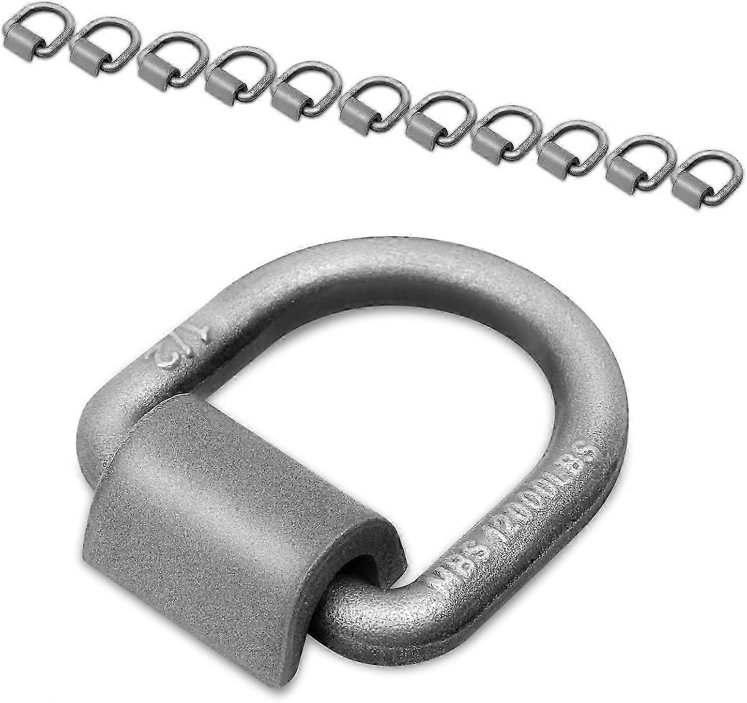 1/2" Heavy Duty Forged D Ring, 12000Lbs Break Strength Tie Down Anchors Hooks