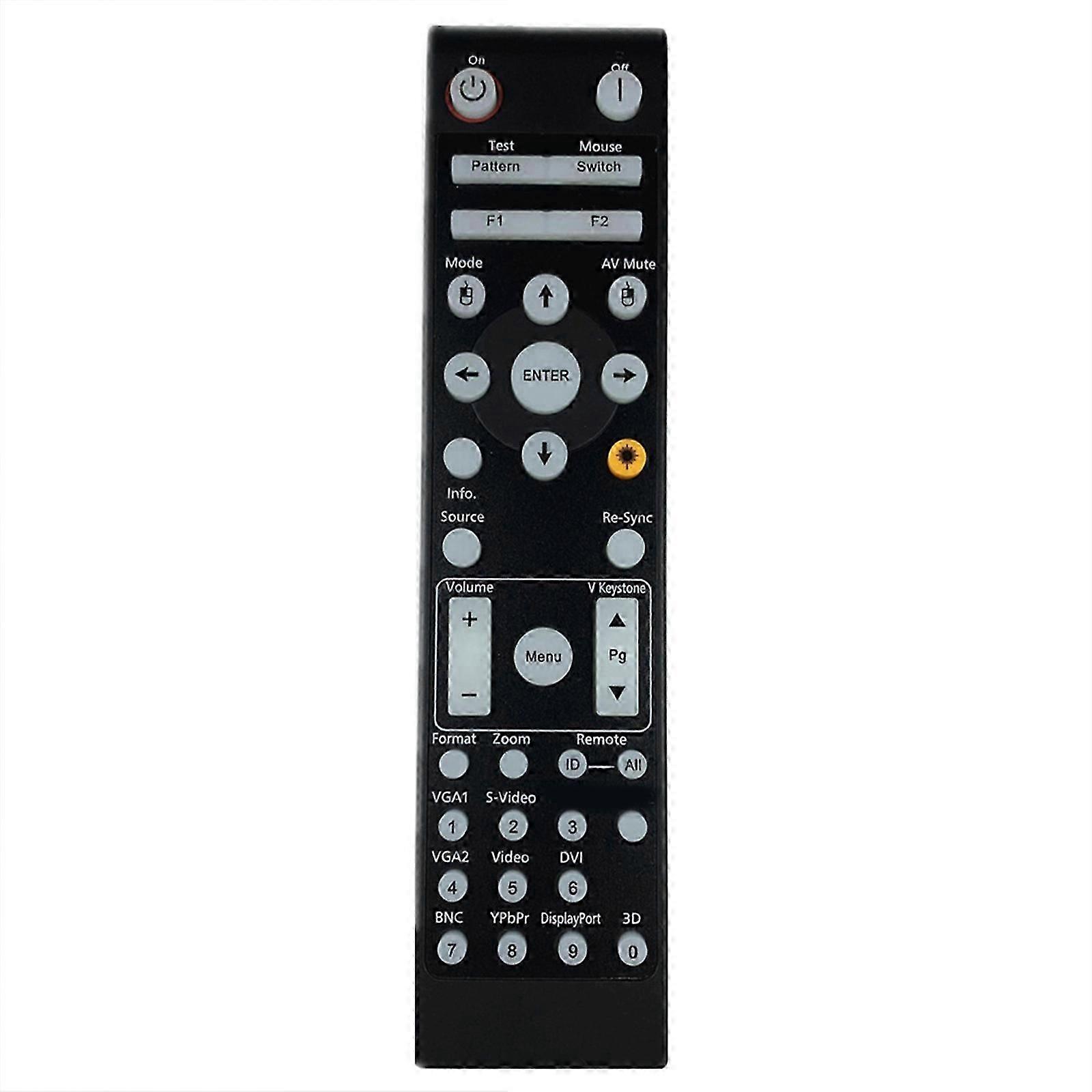 Projector Remote for Optoma EH505 X600 X605 BR541 BR561 W415 WU515 Projectors Streamlined Navigation, Long Time Use