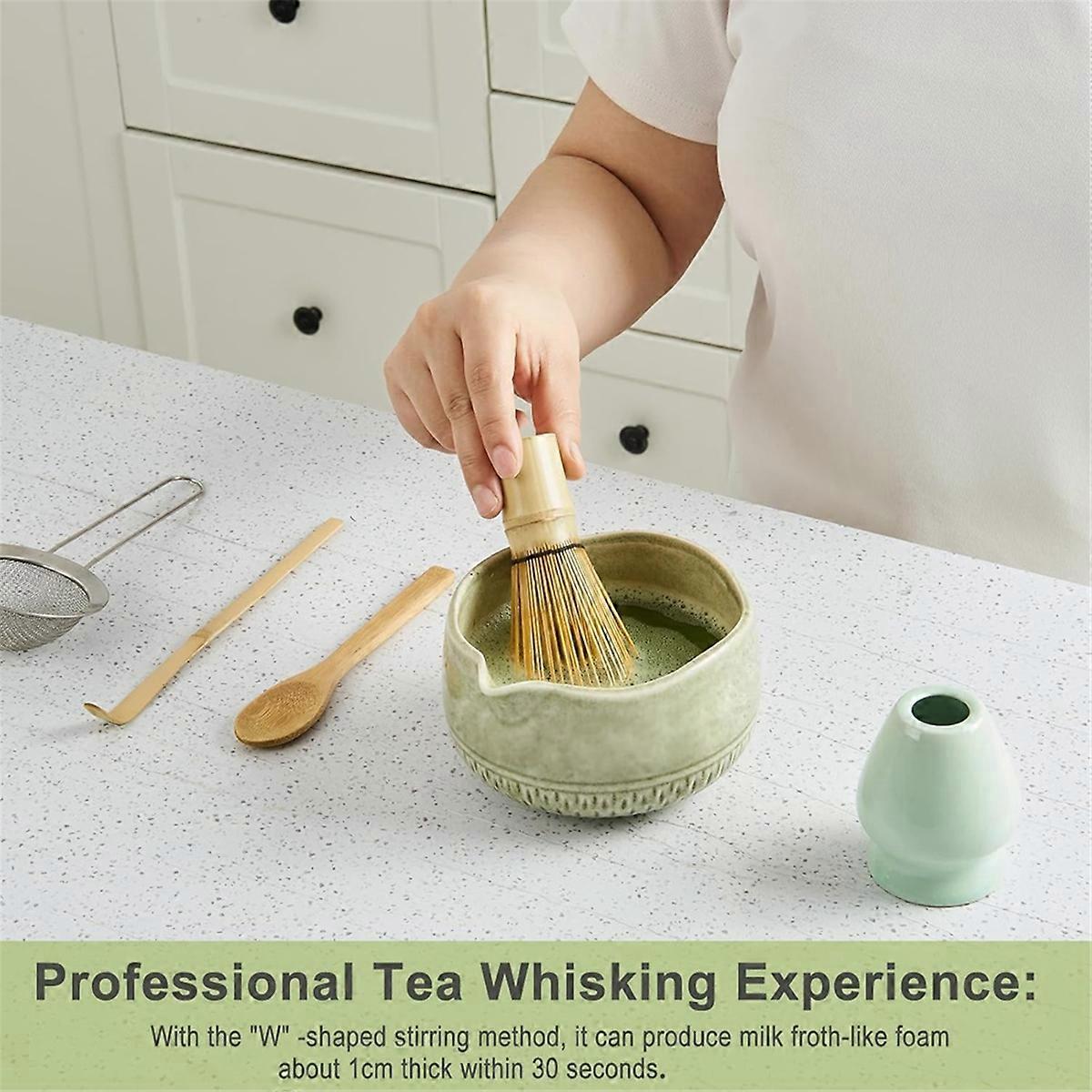 5Pcs Matcha Whisk Set Bamboo Japanese Matcha Ceremony Accessory