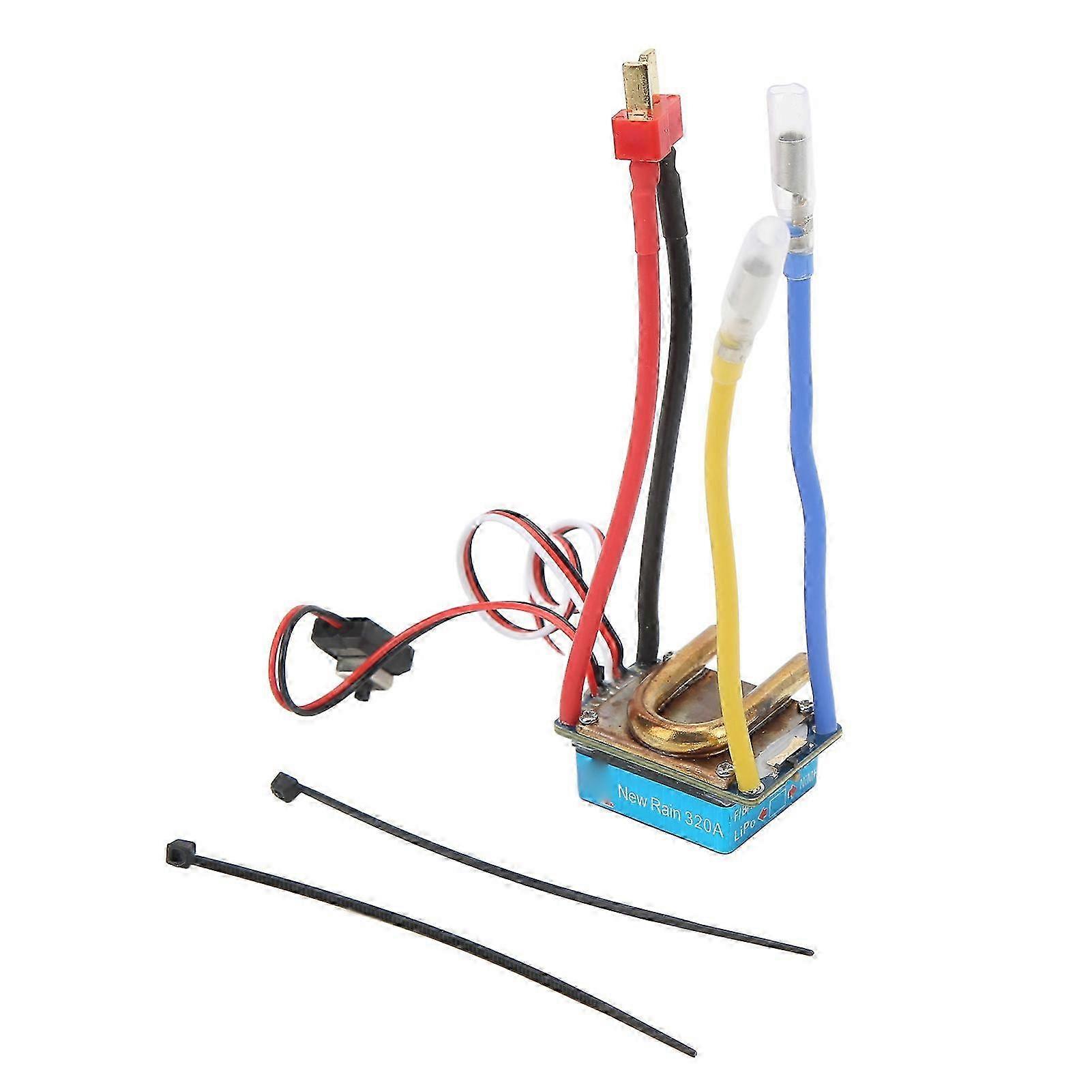 Brushed Water Cooling 1 to 1 320A T Head 2 Way 3 Operation Modes RC Boat ESC Speed Controller Boxed for Ship Model 2025