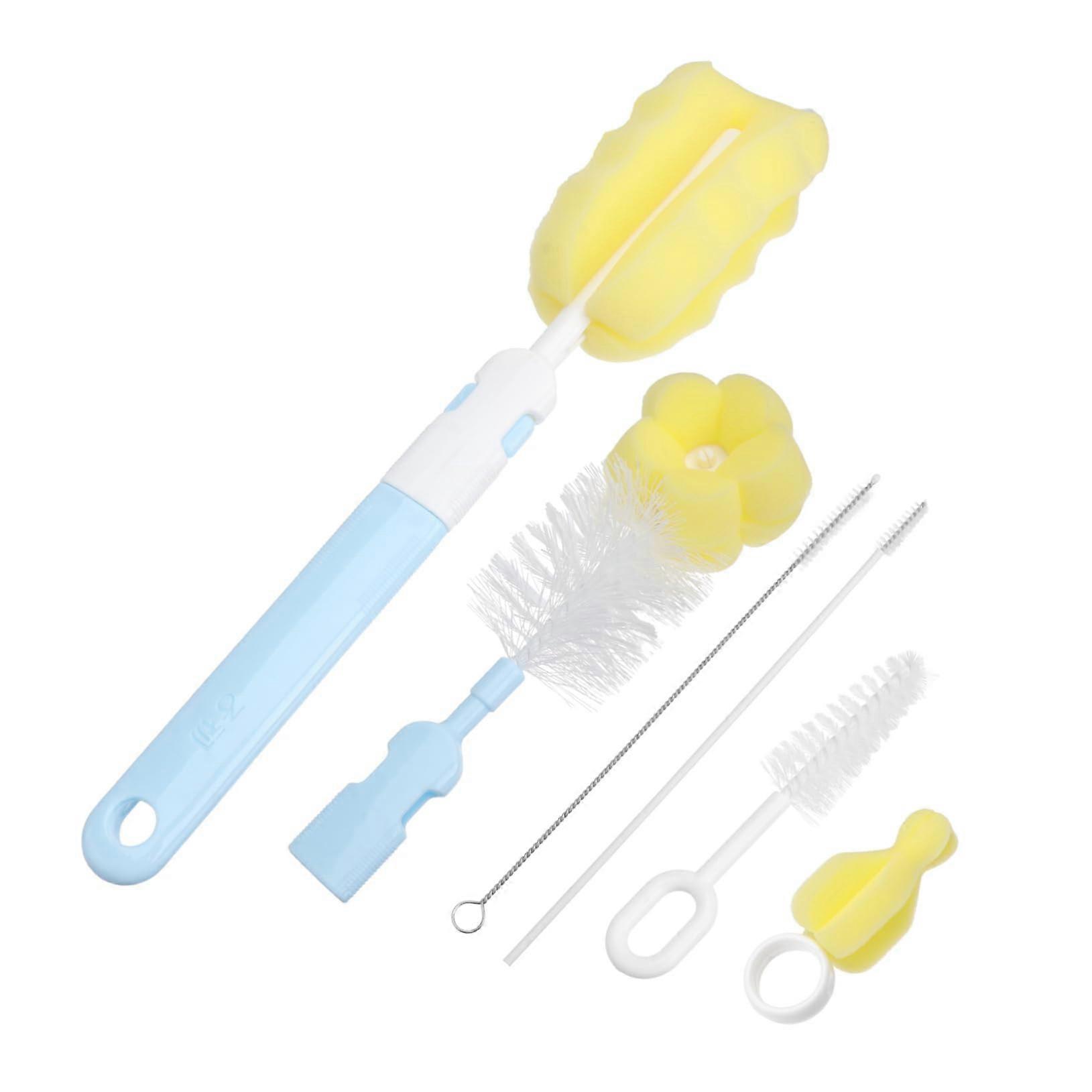 Multi Function Bottle Cleaning Set With Draining Rack, Portable, Includes Bottle Brushes For Easy Drying And Cleaning