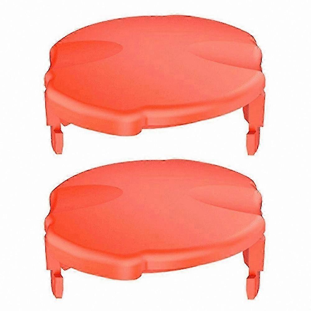 Replacement Spool Caps for Lawn Mower, 2-Pack Plastic Fitting Part for Garden Trimmer Accessories