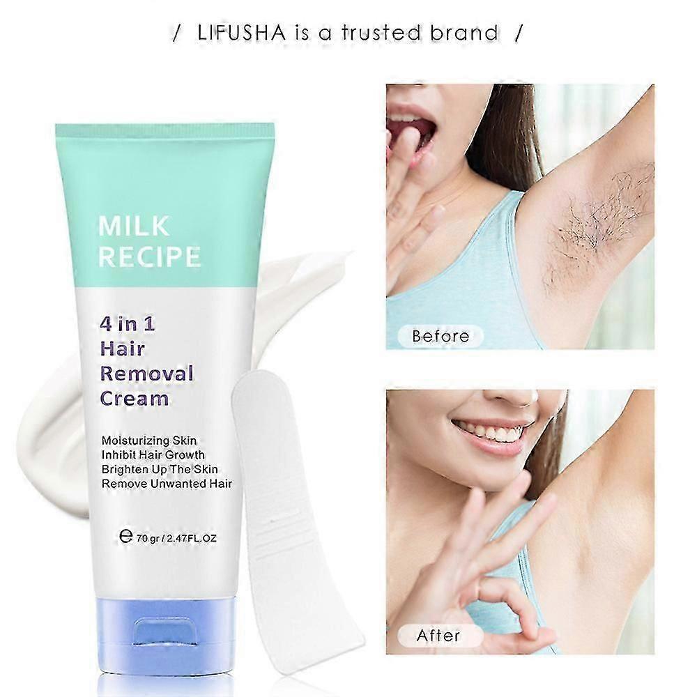 1-3PCS Glowcode 4 in 1 Crema Depilatoria, Depilazione Glow Code, per Donne e Uomini