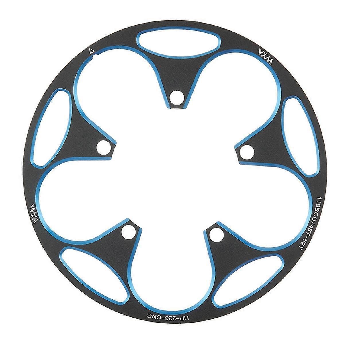 Aluminum Chainring Guard 110BCD 48-52T Mountain Bike Crankset Protector CNC Machined Blue
