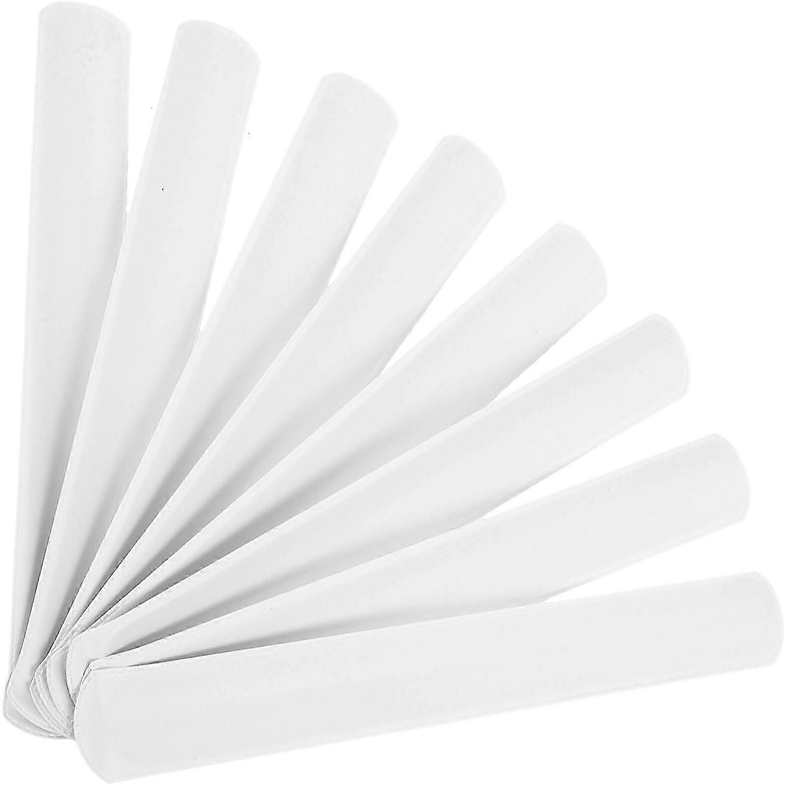 20pcs DIY Snap Bracelets  Blank White Wristbands for , Birthday Parties, Creative Crafts & Party Favors