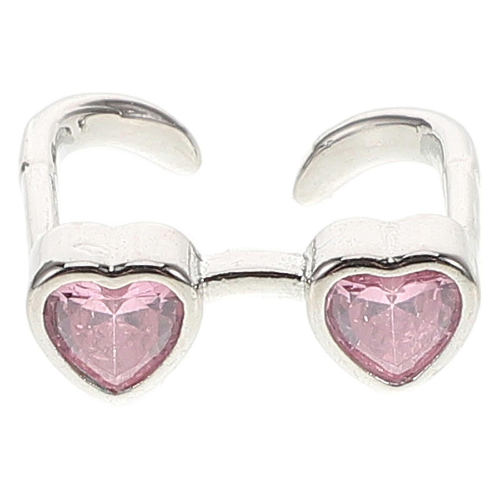 Eyeglasses Open Rings, Adjustable Creative Finger Rings for Couples, Funny Weird Design