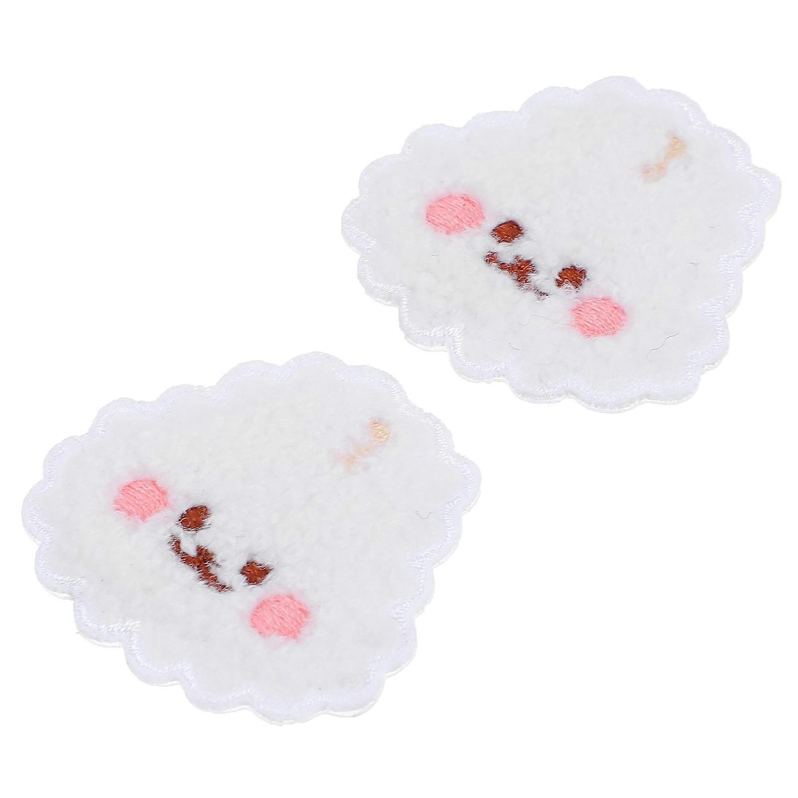 Embroidery Patches Cartoon Stitch Patches for Decoration 2Pcs Assorted Color