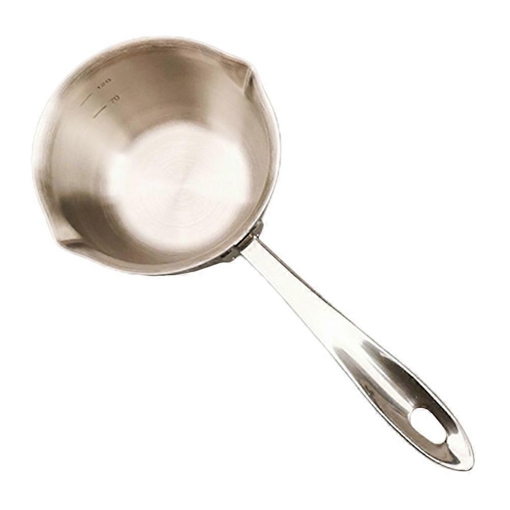 Stainless Steel Melting Pot for Butter Melting Pot Silver