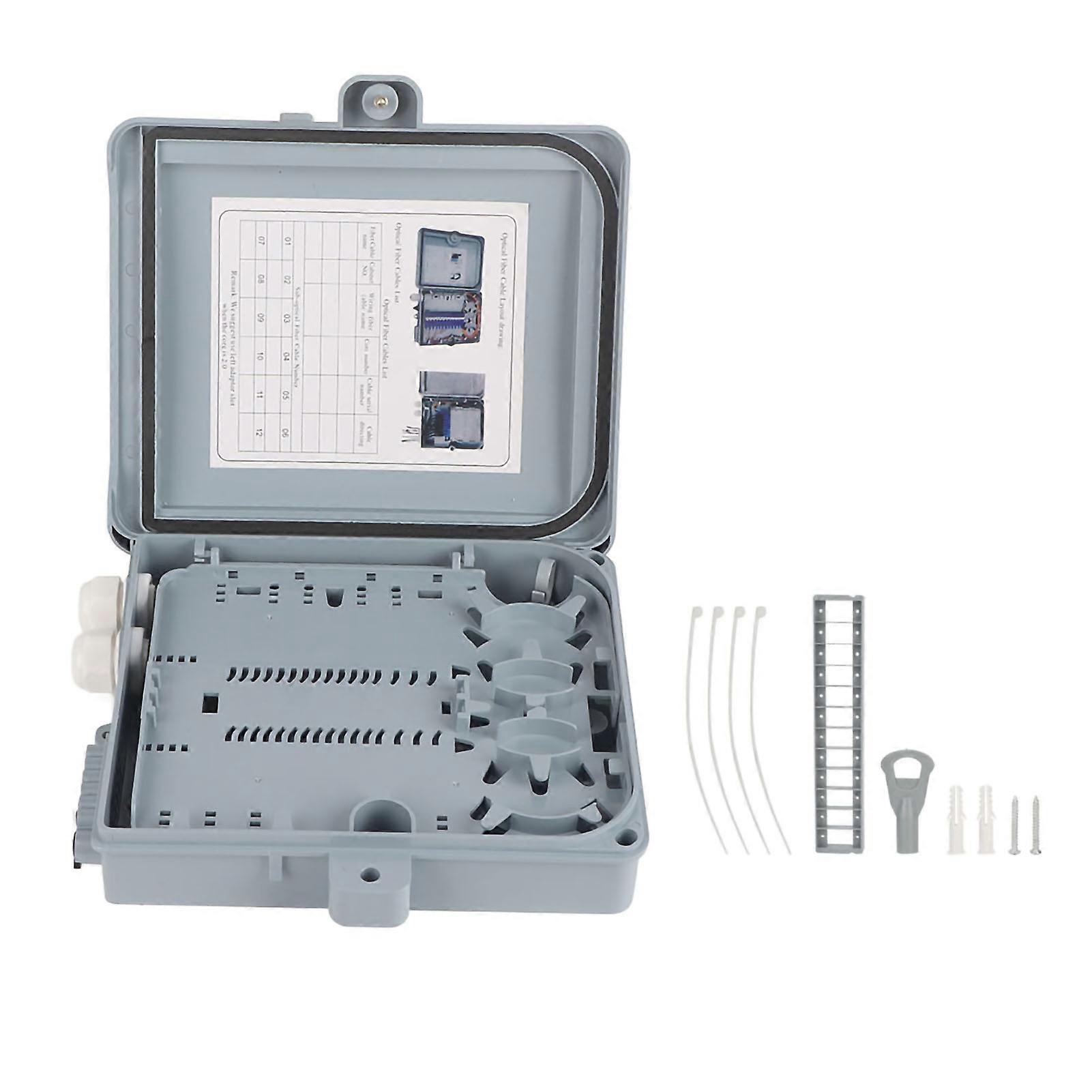 Boîtier de raccordement pour fibre optique FTTH 12 cœurs, boîtier de distribution IP65