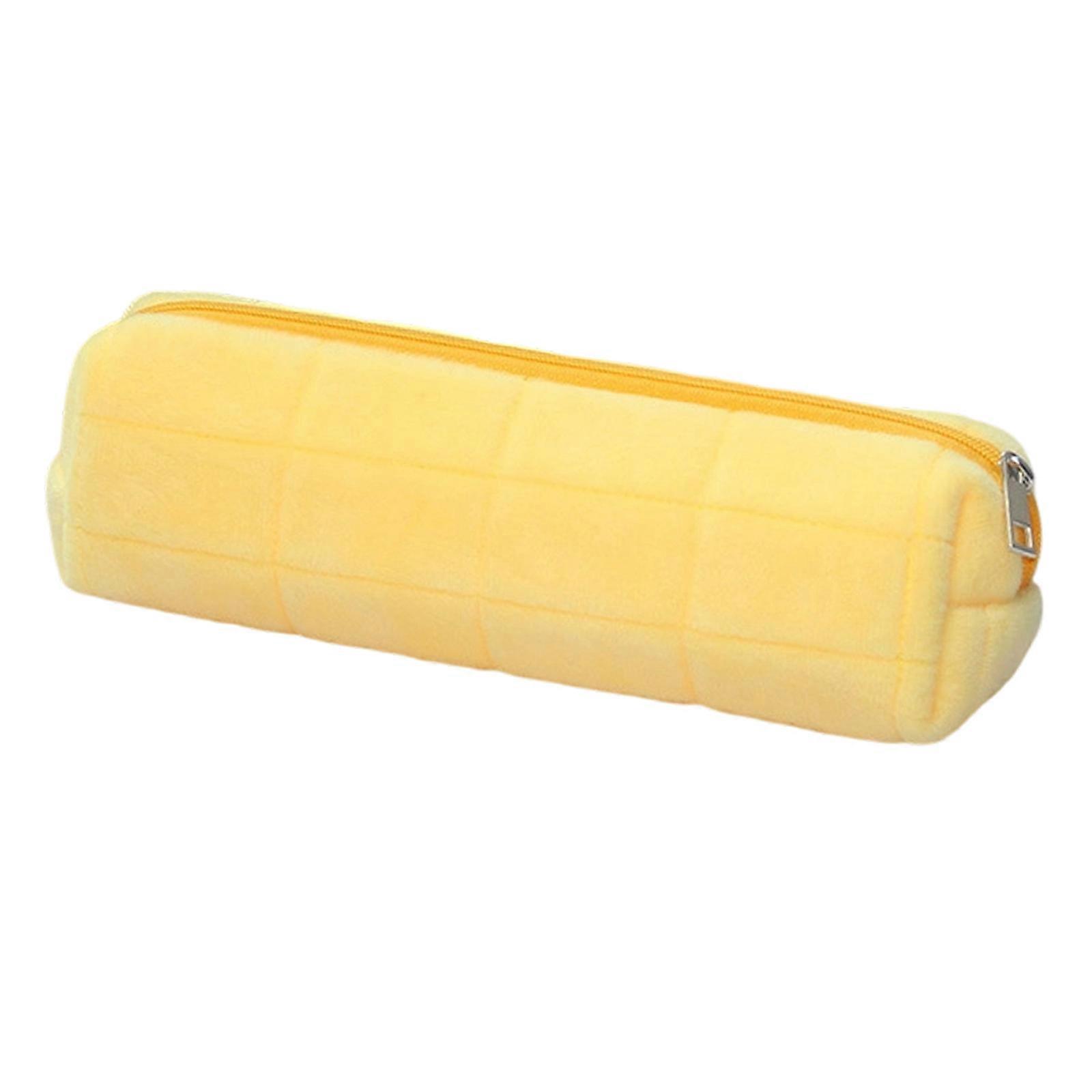 Soft Pencil Case For And With Multi Compartment And Durablity Fabric  Yellow