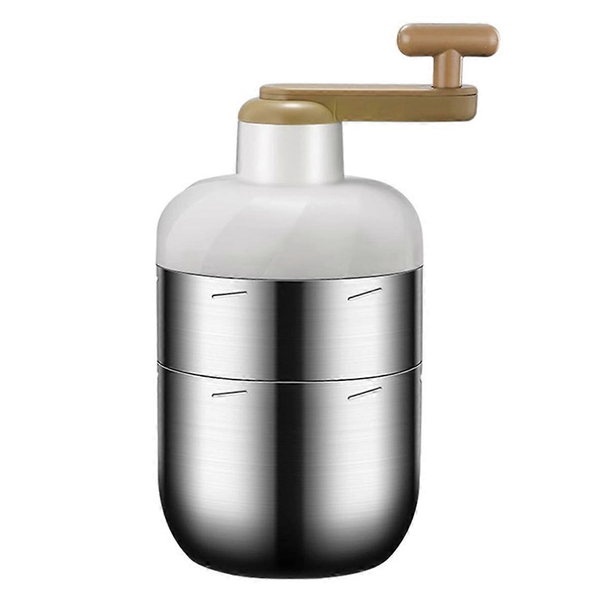 Hand Operated Shaved Ice Household Mein Mein Ice Crusher Manual DIY Sand Ice Machine 304 Stainless Steel