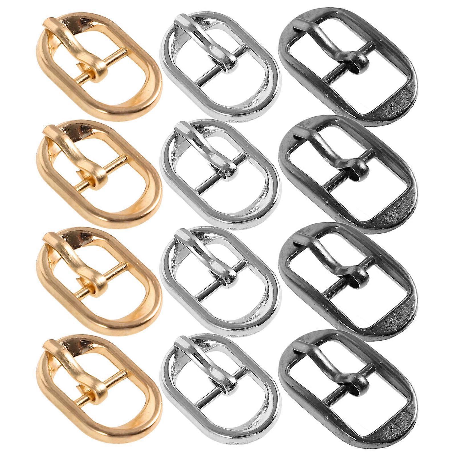 Stainless Steel Single Prong Buckles 30Pcs Perfect For Bag Fastening DIY Projects Assorted Color Durable