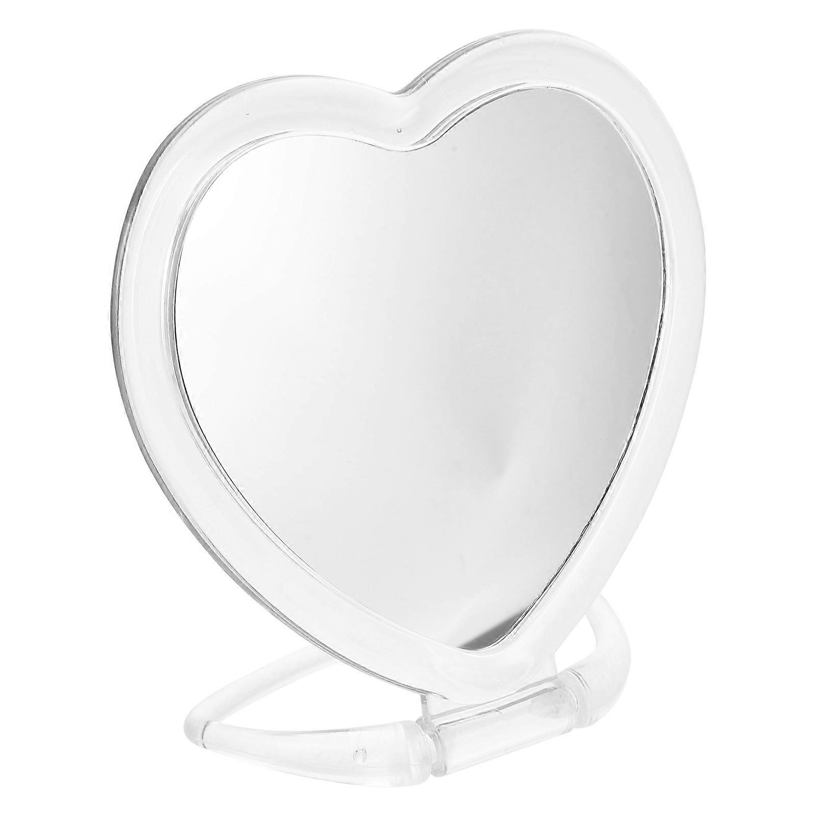 Vanity Mirror for Makeup Desk Heart Shaped Mirror Function