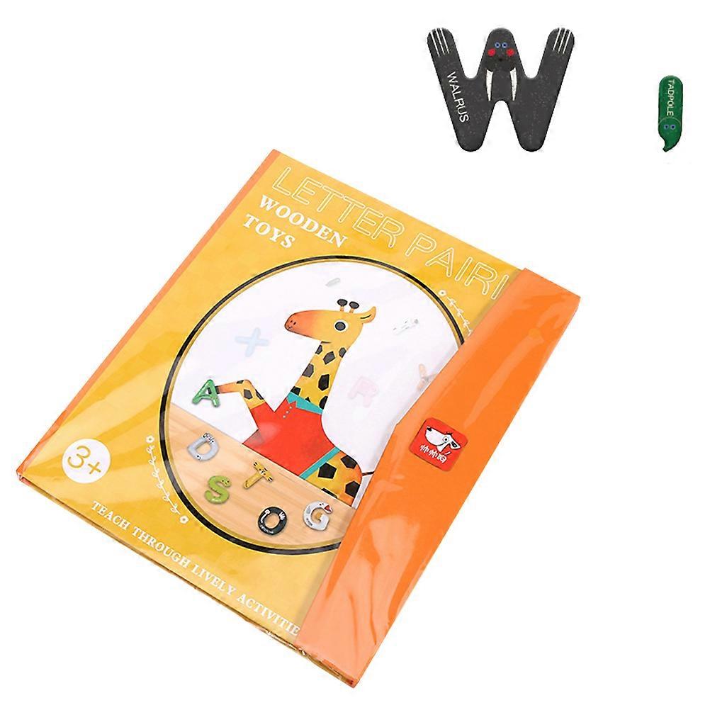 Magnetic Letter Toy for Home Use 1Pcs 26 Letters Orange