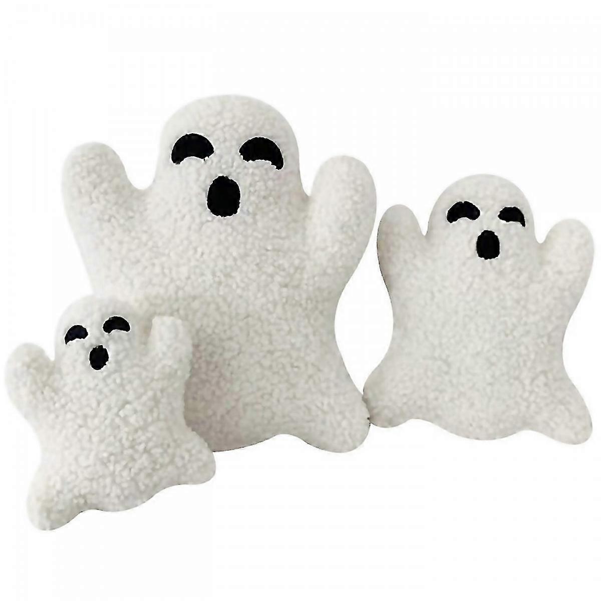 For 3 Pcs Ghost Halloween Cute Soft Stuffed Ghost Shaped