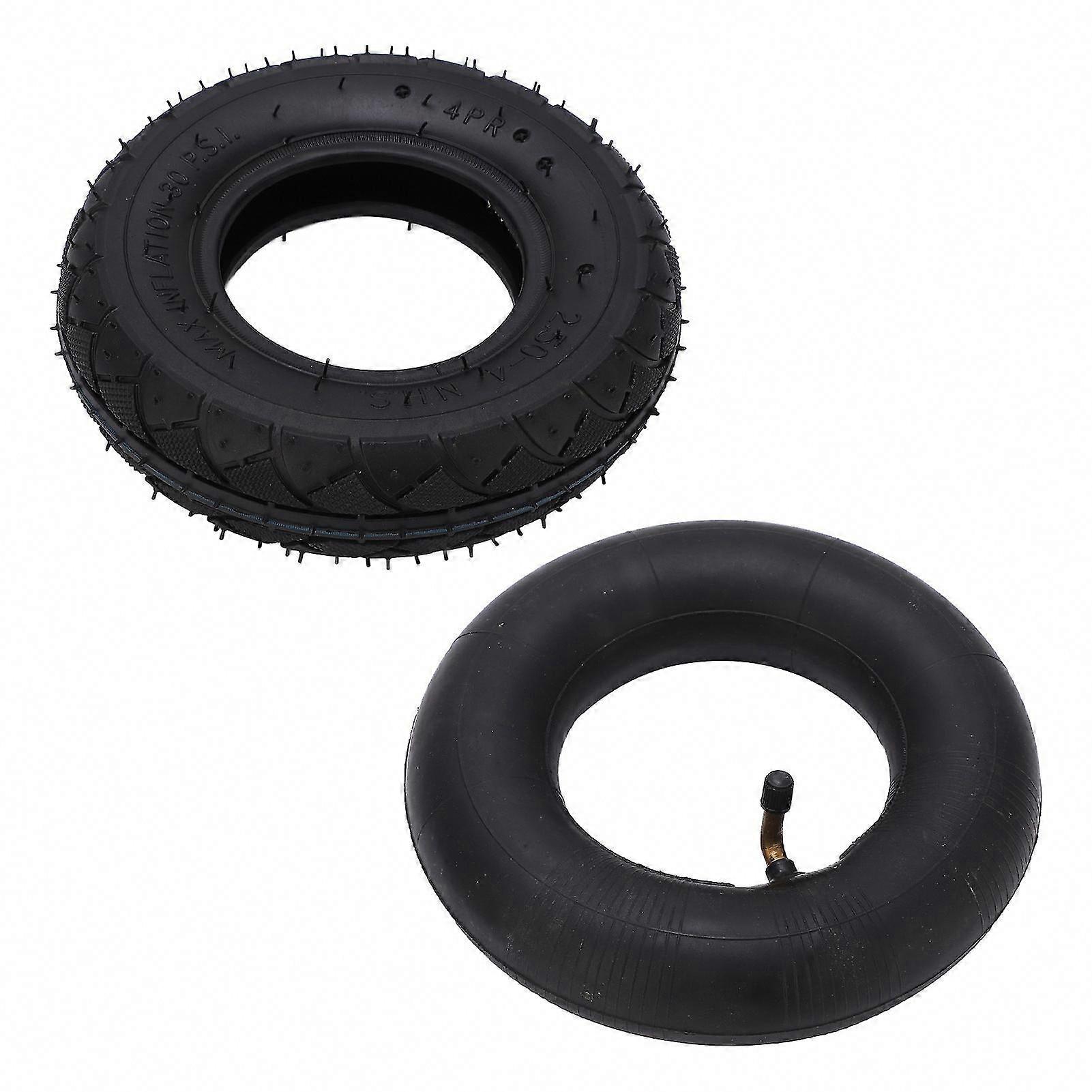 2.504 Tire and Inner Tube Set, Replacement Rubber Inner Outer Tyre for Scooters and Electric Wheelchairs