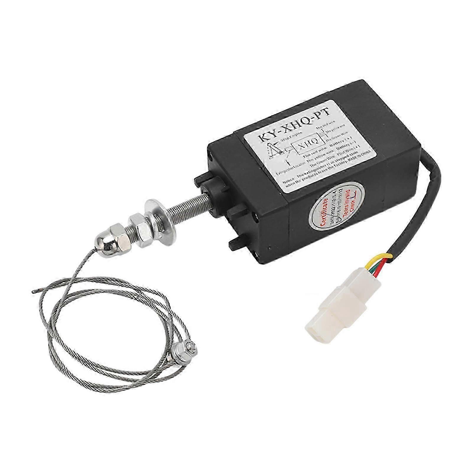 Diesel Engine Stop Solenoid Valve 12V NC Servo Motor Control for Generator Shutdown