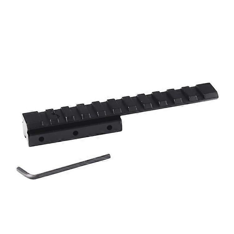 11mm Dovetail To 21mm Picatinny Rail Convert Adapter 125mm Long, 11 Slots, Lightweight Aluminum Alloy Scope Mount