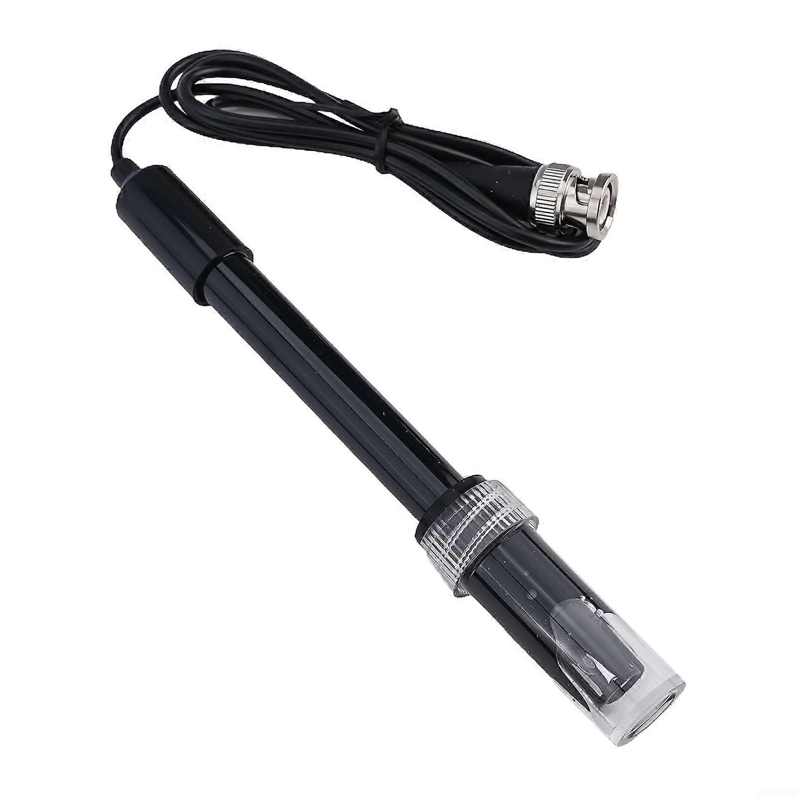 BNC Electrode Probe liquids PH Value Detection Sensor Module Electrode Connector(Black) Compatible With pH Probes